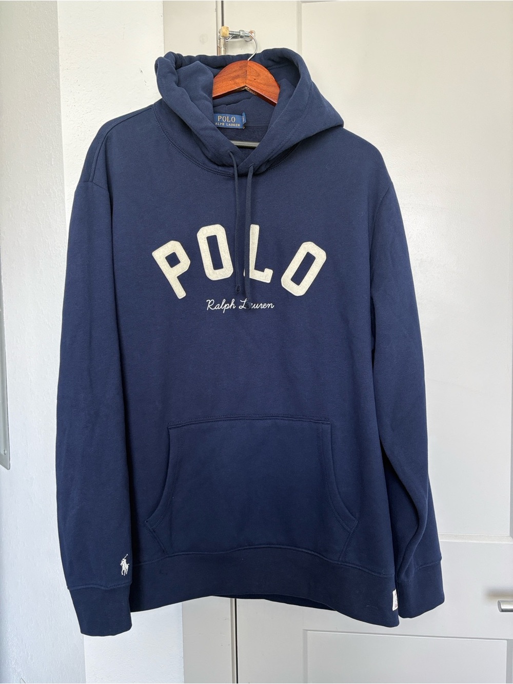 POLO RALPH LAUREN RL BLUE HOODIE MENS XXL
